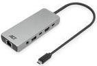 ACT AC7095 Laptop-Dockingstation und Portreplikator mit USB-C, HDMI, Ethernet und 3,5 mm Klinke in Grau - Bild 1