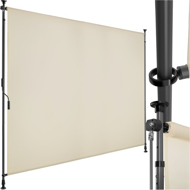 tectake Klemmmarkise Taija Beige, höhenverstellbar, B/H: 208 x 310 cm - Bild 1