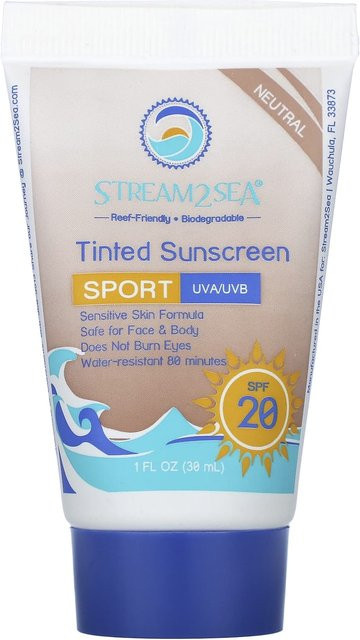 Stream2Sea Tinted Sunscreen LSF 20, 30 ml, Neutral, Empfindliche Haut - Bild 1