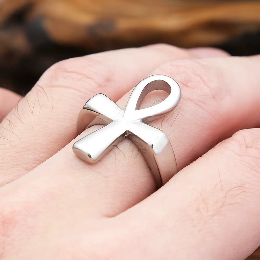TOGA PULLA Ring Edelstahl, Silber, Punk, Unisex - Bild 4