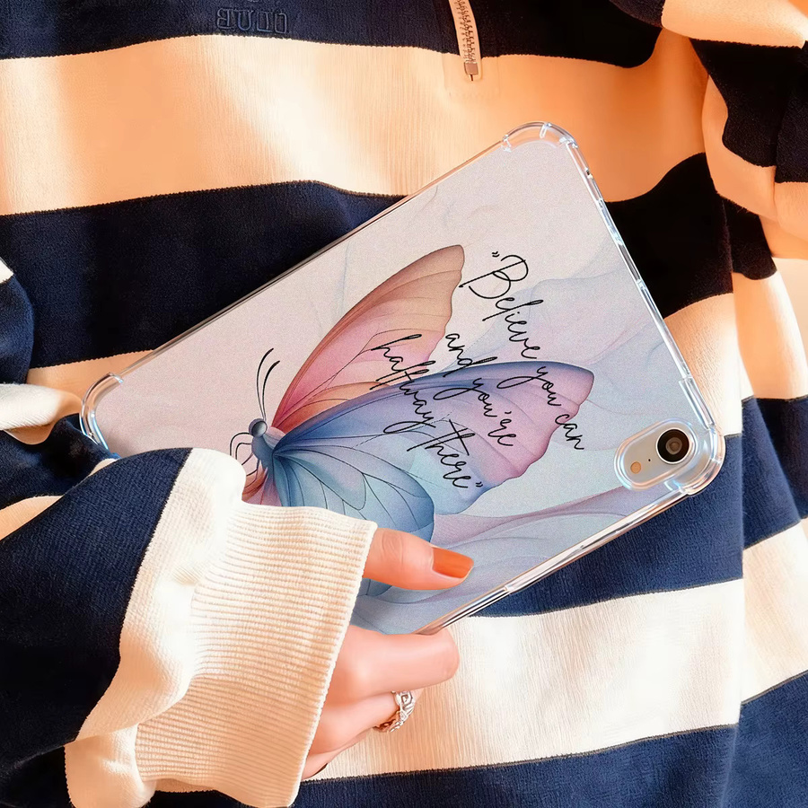 Schutzhülle mit Schmetterlings-Design für Samsung Galaxy Tab A9, S10 FE, A9 Plus, S6 Lite, S10 Lite, A11, A8, S9 FE Plus, S7 FE und S8 aus Silikon - Bild 3