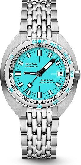 Doxa Armbanduhr SUB200T Aquamarine, Automatik, Edelstahl, 39 mm, Unisex - Bild 1