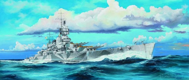 Trumpeter Italian Navy Battleship RN Vittorio Veneto 1940, Fahrzeuge - Bild 1