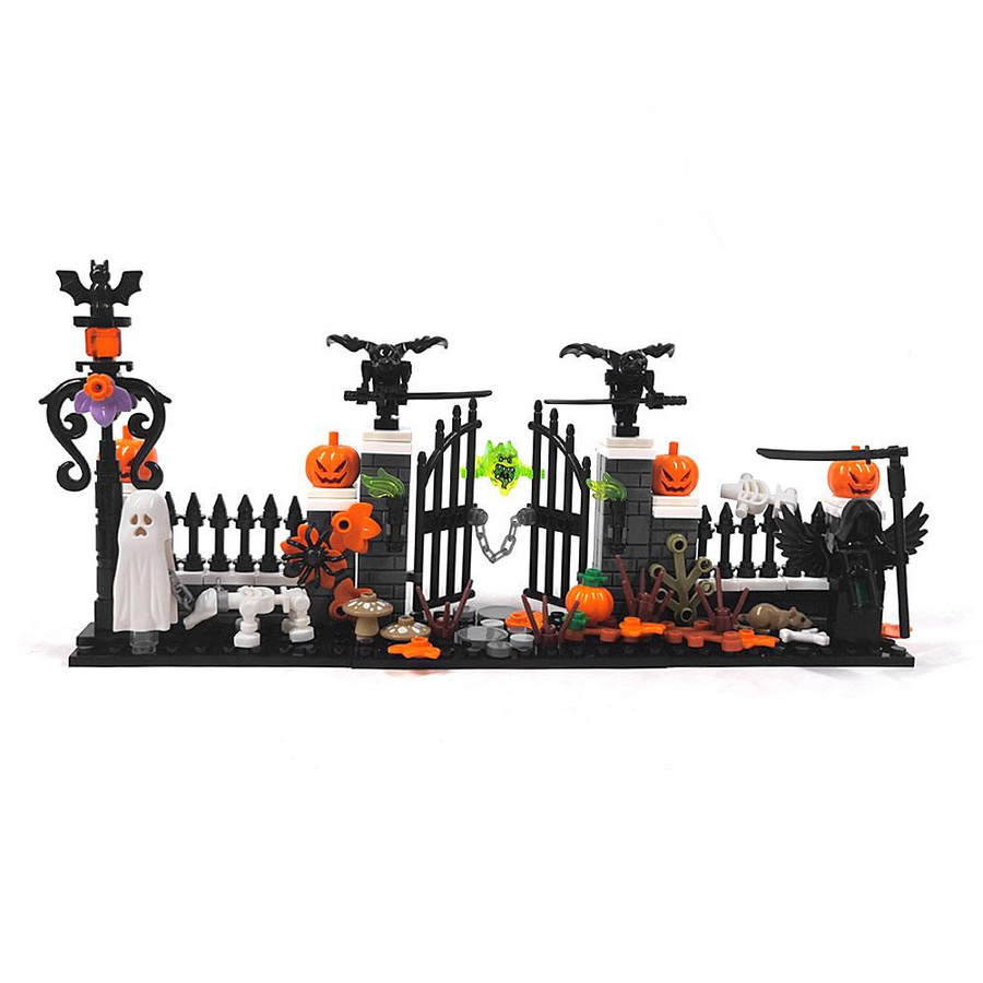 SixBricks Halloween Dekoration Tod Geist Friedhof Spukhaus Bausteine Set, ab 6 Jahren - Bild 1