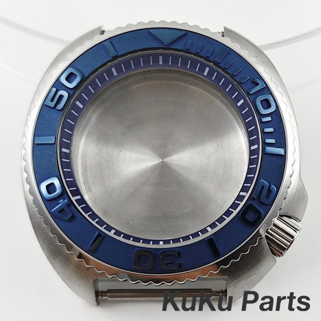 HUANXIAO Uhrengehäuse, Edelstahl, Silber, 44 mm - Bild 1