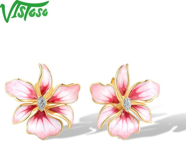 VISTOSO Ohrstecker 585 Gold, Diamant, Damen - Bild 1