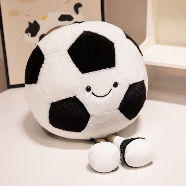 Potdemiel Basketball- und Fußballpuppe, Plüschtier, 25cm, ab 14 Jahre - Bild 1