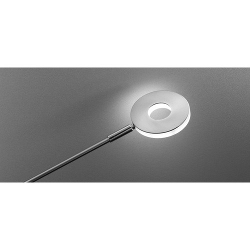Fischer & Honsel Stehleuchte Dent mit integrierter LED in Silber, B: 23 cm, H: 150 cm - Bild 2