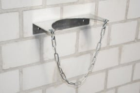 Bauer Gasflaschen-Wandhalterung GWH 230-I, feuerverzinkt, Silber, L 290 x B 135 x H 50 mm - Bild 1