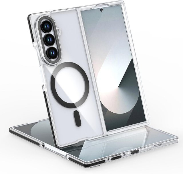Just Case Magsafe Stoßfeste Hülle für Samsung Galaxy Z Fold 7 5G, Transparent Bunt, HD Klar Hartschalen Cover aus PC und TPU - Bild 1