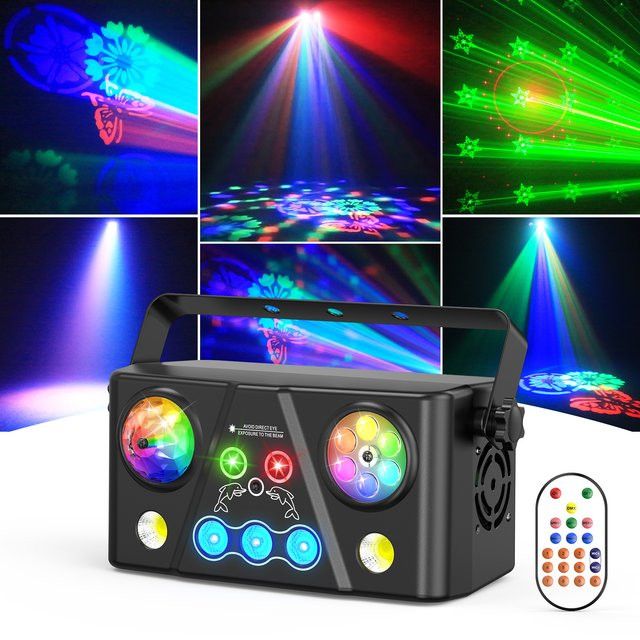 U'King 40W RGB LED Bee Eye Beam Effektlicht 5in1 mit Strobe-Funktion für DJ, Disco und Bühnenpartys - Bild 1