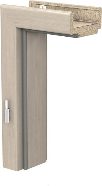 GetaDoor Türzarge CPL Platineiche Holznachbildung, Farbe Beige/Braun, B/H/T: 73,5 x 198,5 x 10 cm, Anschlag L - Bild 1