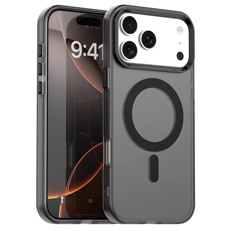 MagSafe Frosted Clear Handyhülle für Apple iPhone 11 bis 17 Pro Max Plus Slim Schutzhülle Transparent und Green - Bild 6