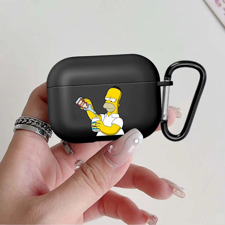 The Simpsons AirPods Schutzhülle für Apple AirPods 1, 2, 3, 4 und Pro/Pro 2/Pro 3 in Schwarz - Bild 2