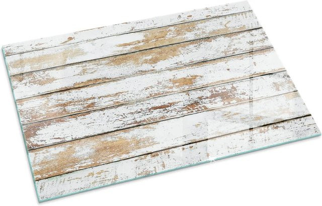 Tulup Glasplatte für Kaminöfen in Weiß, B/T: 100 x 70 cm - Bild 1