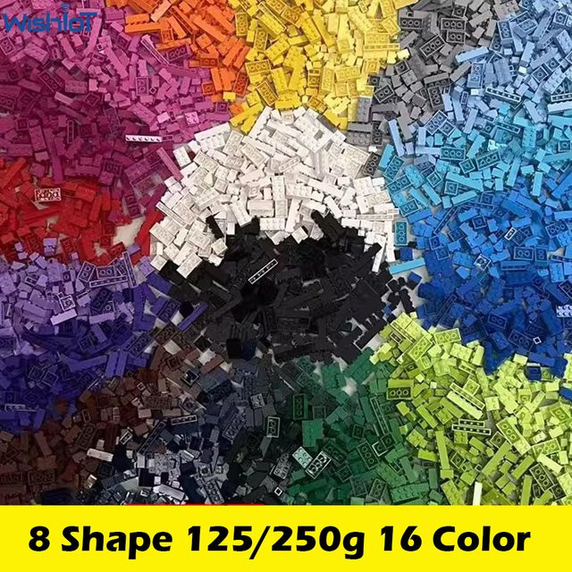 wishiot Bausteine Lot Pack Stadt Klassische Ziegel, 240-teiliges Set, Bunt / Mehrfarbig - Bild 1