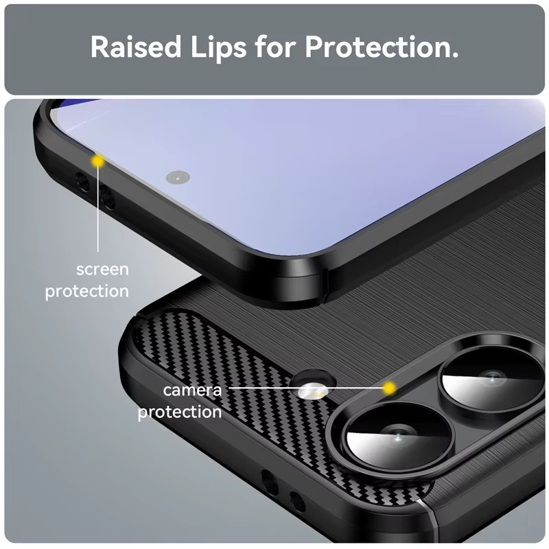 Stoßfeste Luxus Silikon Handyhülle aus gebürstetem TPU für Xiaomi Poco X8 Pro und Poco X8 Pro Max sowie Poco M8 Pro - Bild 3