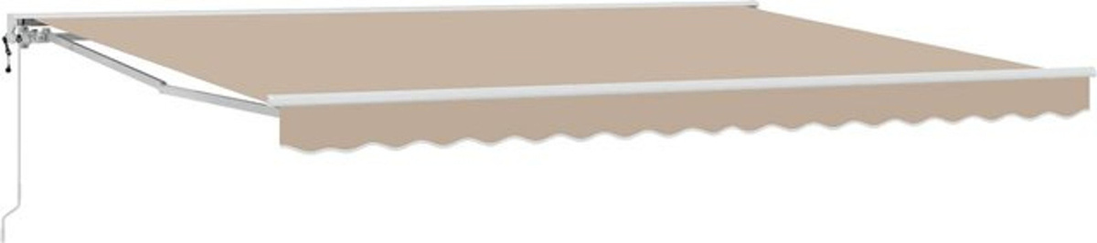 Elektrische ausziehbare Markise von vidaXL in Beige mit Maßen B: 4,5 m x T: 3 m - Bild 1