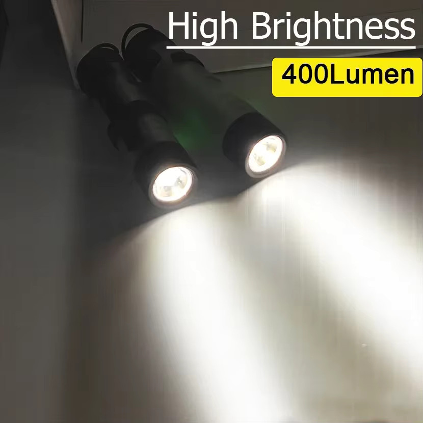 HEINAST LED-Mini-Taschenlampe in Schwarz mit 400 lm Helligkeit, magnetisch und wiederaufladbar für Outdoor und Arbeit - Bild 2