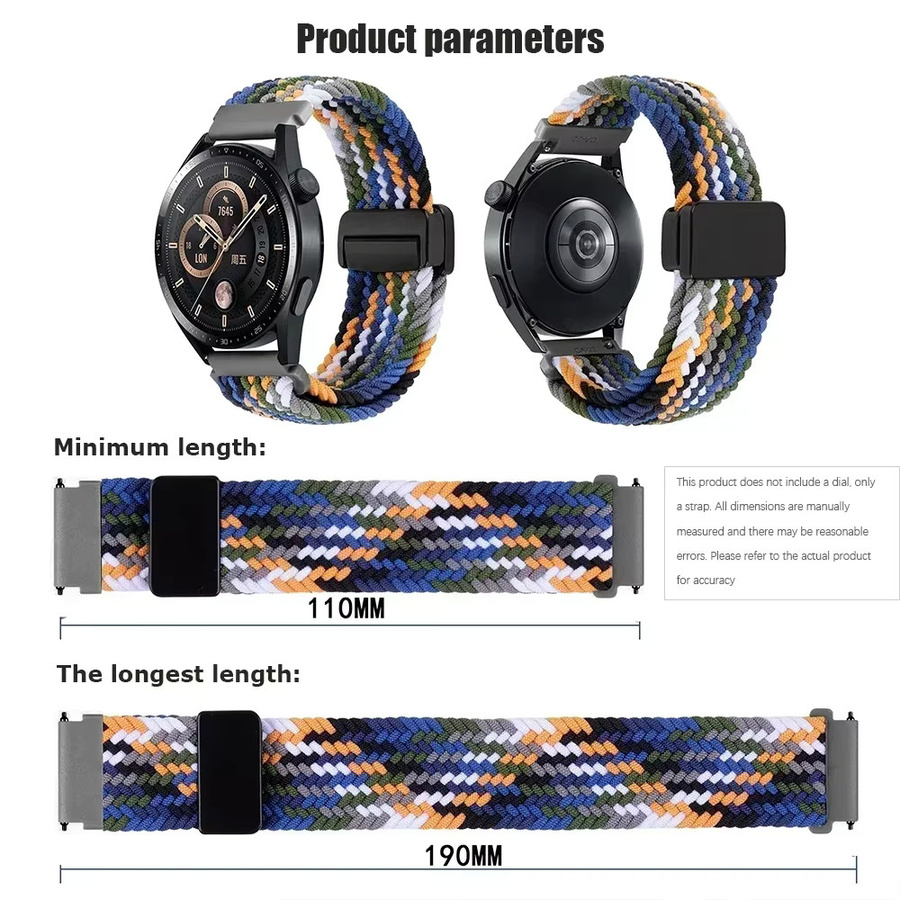 Realme Uhrenarmband Nylon, Magnetarmband, 22mm 20mm, Unisex - Bild 5