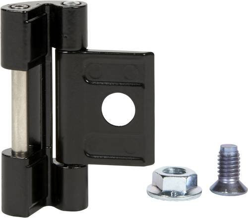 Schneider Electric NSYAEDH180S3D Türscharniere aus Aluminium in Schwarz - Bild 1