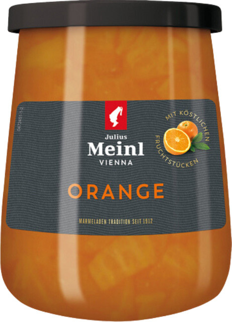Julius Meinl Orange-Marmelade naturrein mit Fruchtstücken 370 g - Bild 1