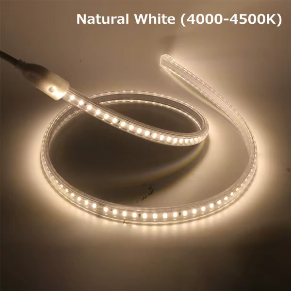 XUNATA RGB LED Streifen 220V mit 120 LEDs/m, IP67 Wasserdicht, Multicolour SMD LED Band für Indoor und Outdoor Dekoration - Bild 4