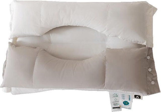 Somerelle 3-in-1 Nackenstützkissen aus Polyester, Weiß, B/H: 60 x 40 cm - Bild 1