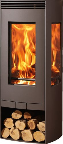 PANADERO Kaminofen Alba in Schwarzmetallic aus Stahl mit 9,5 kW Leistung - Bild 1