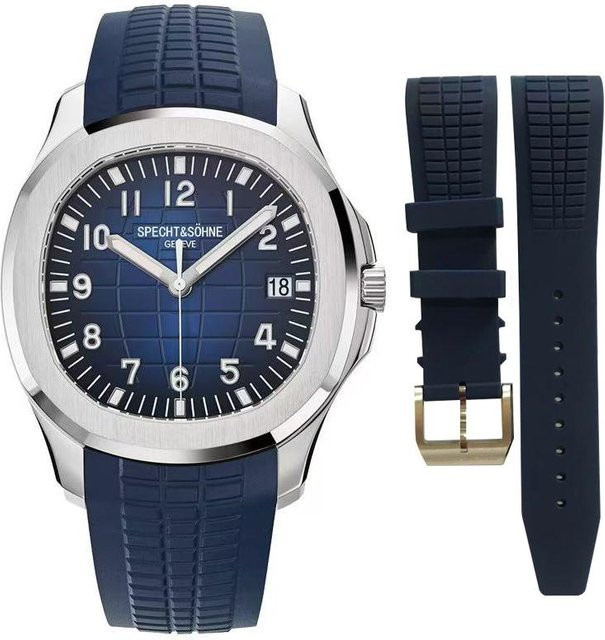 Specht&Sohne Armbanduhr Automatik, Edelstahl, Blau, 42 mm, Herren - Bild 1