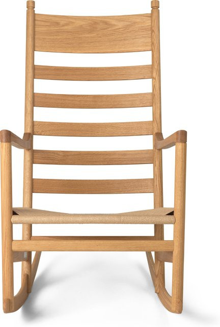 Carl Hansen & Søn CH45 Schaukelstuhl in Braun mit skandinavischem Design und Armlehnen - Bild 1