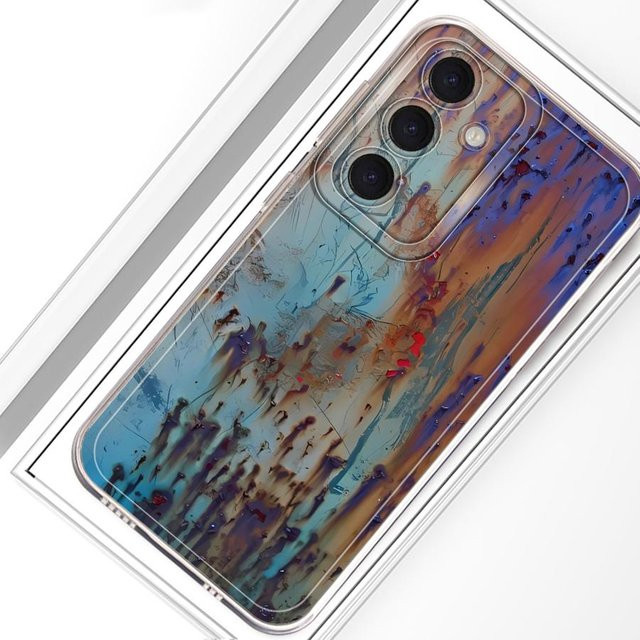 Handyhülle mit Rost-Kunst Design für Samsung Galaxy A-Serie in Transparent und Multicolour - Bild 1