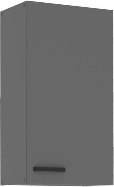 NESSA Hängeschrank Anthrazit für deine Küchenzeile mit mattem Finish und internen Regalböden Breite: 50 cm - Bild 1