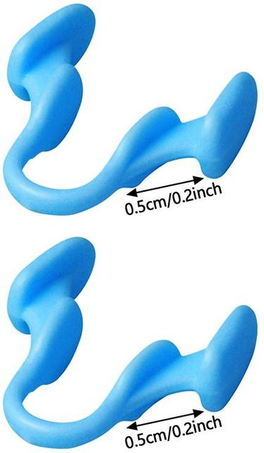 QQ STUDIO Nasendilatator Anti-Schnarch, Silikon, 2 Stück, Blau, Unisex - Bild 1
