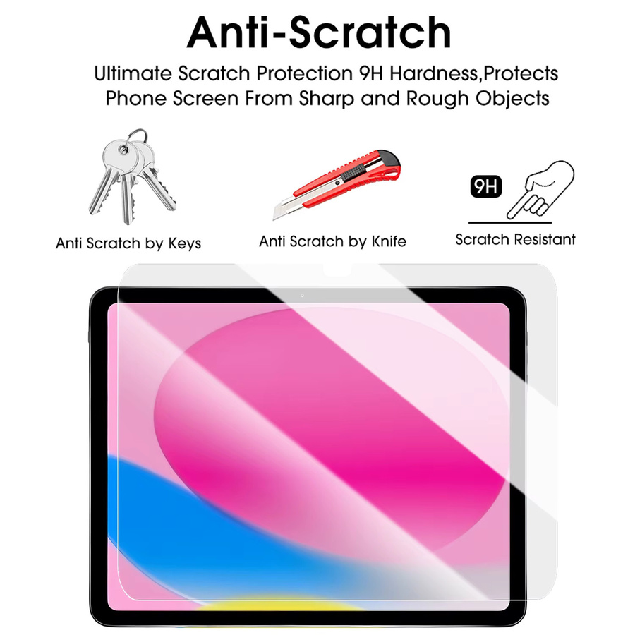 Apple iPad 11. Generation und Air 11/13 M3 HD Displayschutzfolie aus gehärtetem Glas, 9H Härte, transparent - Bild 3