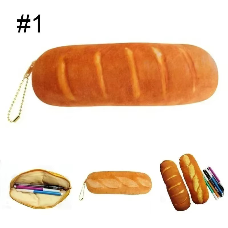 Kreatives Federmäppchen in Brotform mit großem Fassungsvermögen als lustiges Schreibwaren-Geschenk für Kinder zur Rückkehr in die Schule - Bild 5