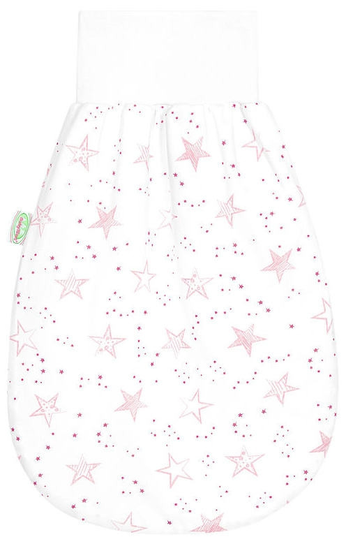 Odenwälder Sommer-Schlafnestchen Scribble Stars in Rosa und Weiß mit OEKO-TEX Standard 100 - Bild 1