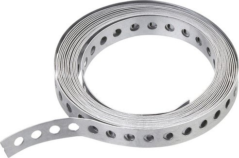 Cornat Lochband aus Stahl in Silber, Breite: 17 mm, Länge: 5000 mm - Bild 1