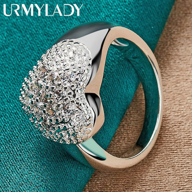 URMYLADY Ring, 925 Silber, Zirkonia, Damen - Bild 1