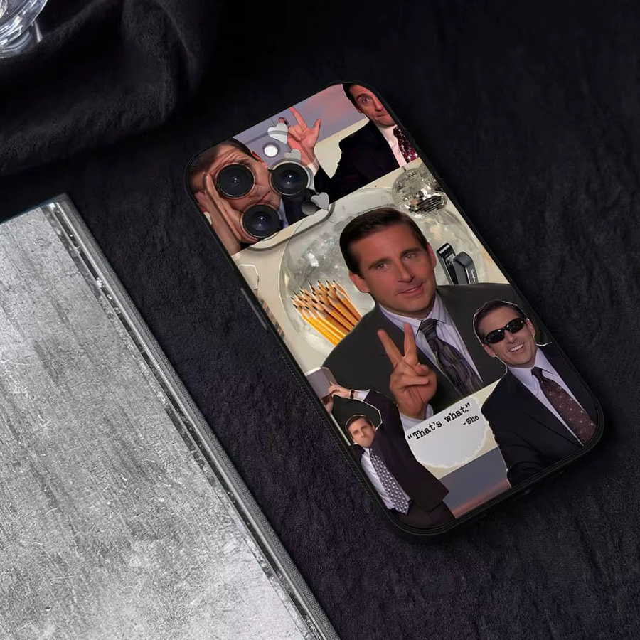 Handyhülle Michael Scott The Office für iPhone 15 Pro Max 14 Pro 13 12 11 16 Plus SE XR XS Multicolor Rückseiten-Cover - Bild 3