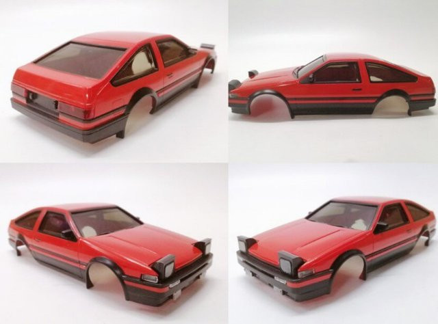 FATJAY Initial D Takumi AE86 Rote Motorhaube Karosserie, Zubehör, Rot - Bild 1