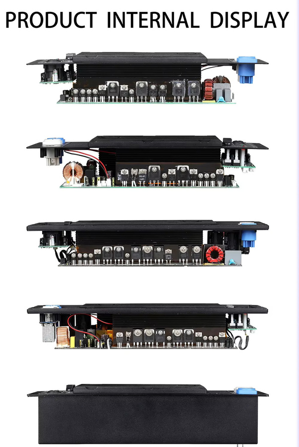 ShennDare 2500DT Professionelles Aktivlautsprecher-Verstärkermodul Klasse D in Schwarz mit 1500W bei 8 Ohm und 2500W bei 4 Ohm - Bild 3