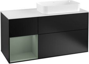V&B Waschtischunterschrank Finion in Blau lackiert, Breite: 120 cm, Tiefe: 50,1 cm, Höhe: 50,1 cm - Bild 1