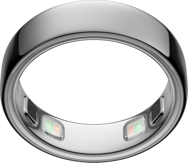 Oura Ring 5 Smart Ring mit Schlaf-Tracking und Herzfrequenzmessung in Silber, Größe 7 - Bild 1