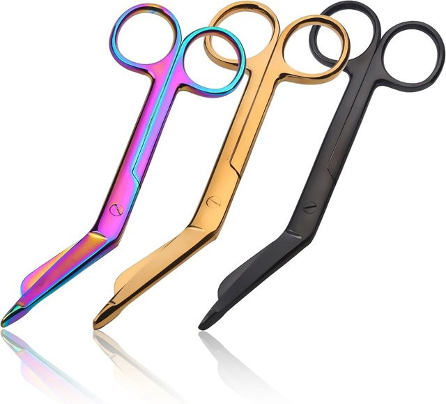 LGFU Verbandschere, Edelstahl, Titanbeschichtet, 14 cm - Bild 1
