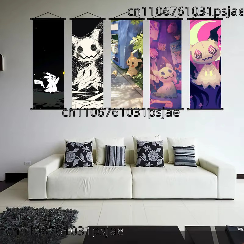 TAKARA TOMY Pokémon Mimikyu-Scroll-Dekor, Weltraum, Fantasy - Bild 2