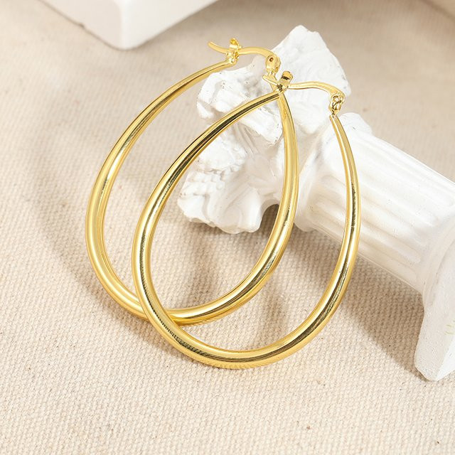 Shine Classic Hoop-Ohrringe, vergoldet, Damen - Bild 1