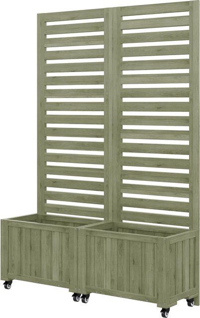 GL Store Pflanzkübel mit Spalier und 2 Pflanzkästen als Kletterhilfe, Grün, B/T/H: 102,5 x 32 x 152,5 cm - Bild 1