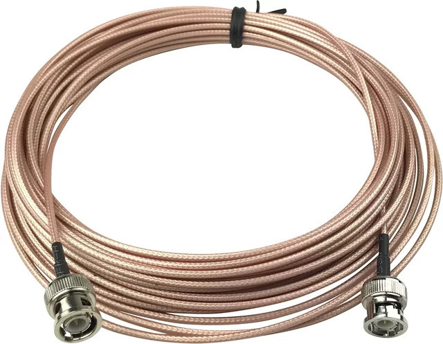 Uvusee RG316 Pigtail Koaxialkabel mit BNC-Stecker auf BNC-Stecker für CCTV HD SDI Kamera Video Signal Übertragung in Silber - Bild 1