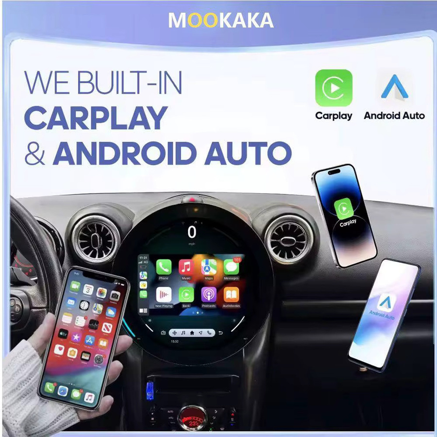 Android 15 Multimedia-Player für BMW Mini Cooper R56 R60 (2006-2016) mit Carplay, GPS Navigation und 360 Werkzeugen in Schwarz - Bild 4